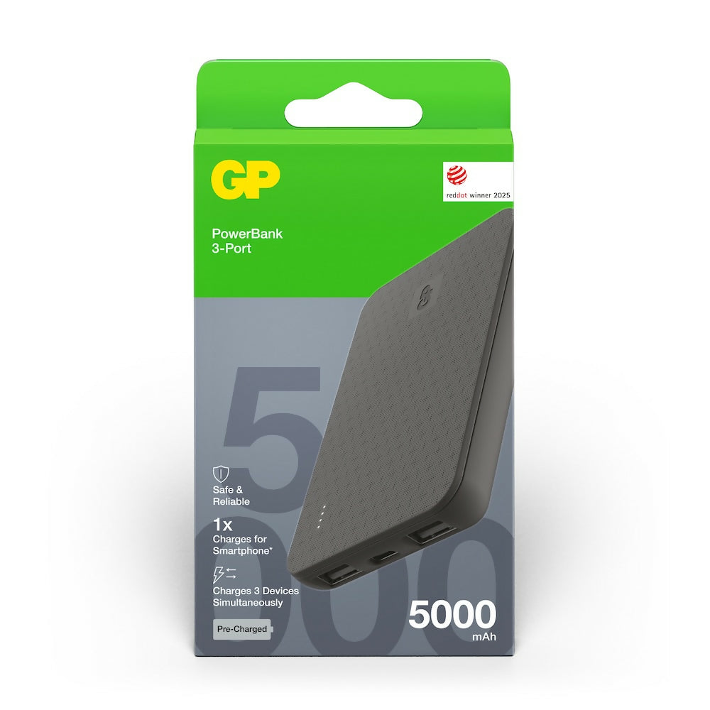 GP超霸B+系列儲電寶5000mAh B05B 黑色