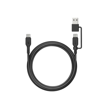 GP超霸1.5米2合1 USB-C / USB-A至USB-C 240W資料傳輸充電線CCBV