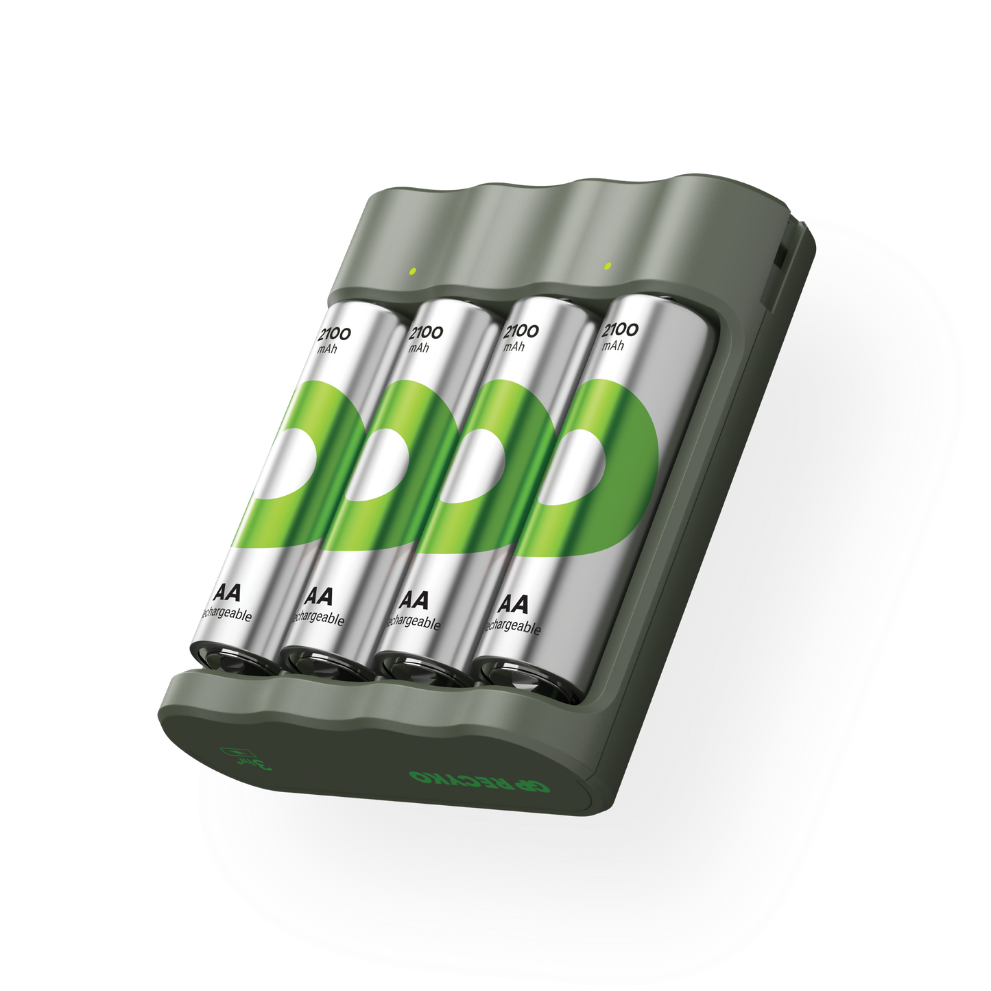 GP 綠再每日充(USB/4槽)充電器 B441連4顆 2100mAh AA 鎳氫充電電池