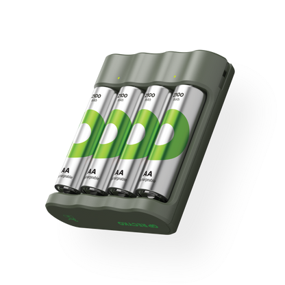 GP 綠再每日充(USB/4槽)充電器 B441連4顆 2100mAh AA 鎳氫充電電池