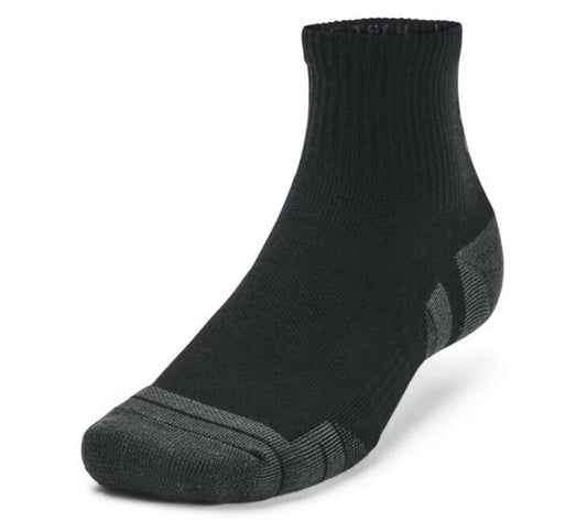 UA Performance Tech 3pk Qtr-BLK