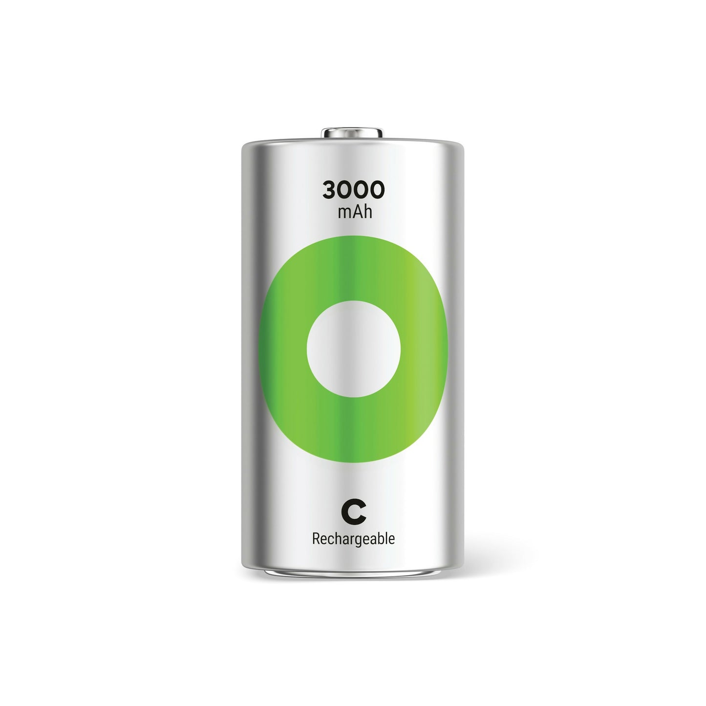 GP綠再C型充電電池3000mAh (2粒裝)